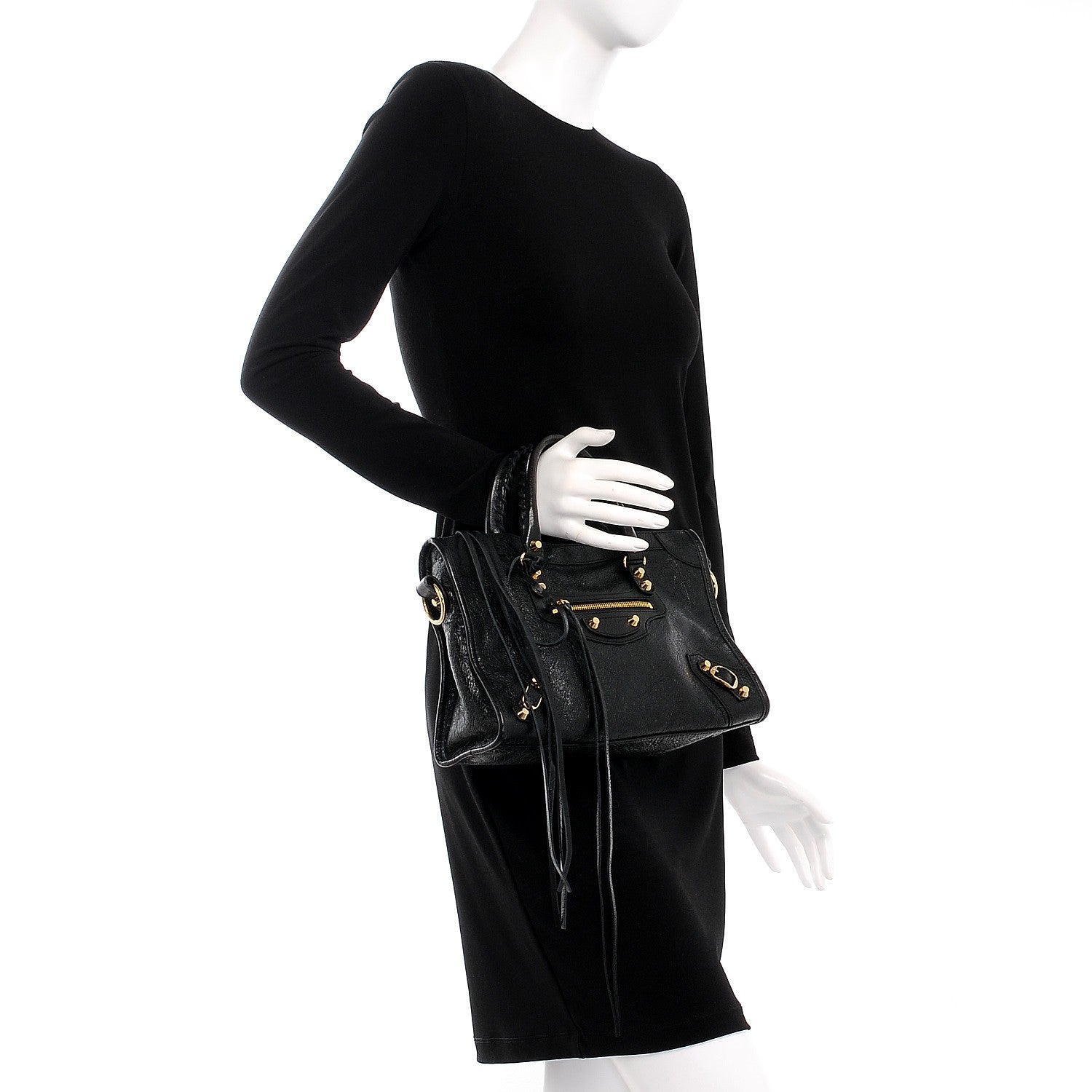 Balenciaga Agneau Classic Gold Hardware S City Black 3 of 8