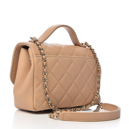 Chanel Caviar Quilted Small Business Affinity Flap Beige 3 of 12