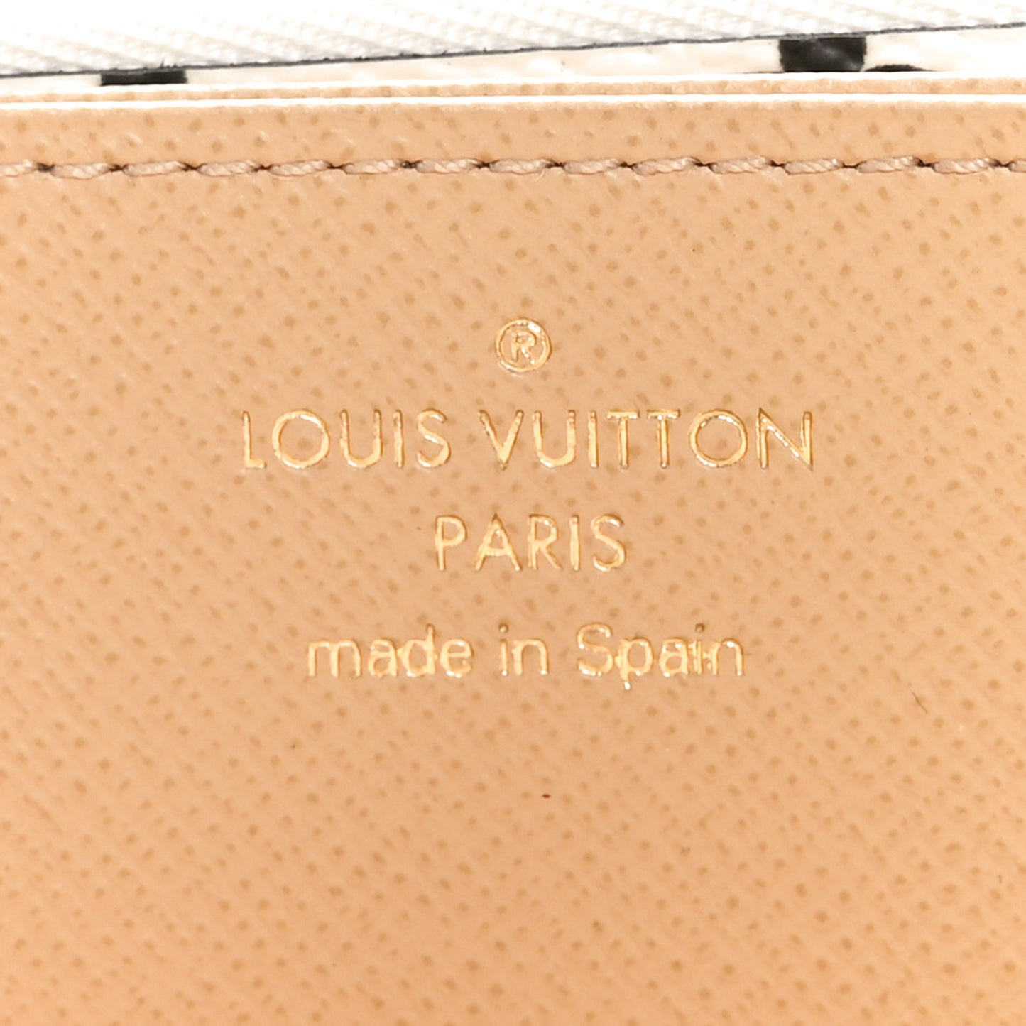 Monogram Giant Zippy Wallet Kaki White