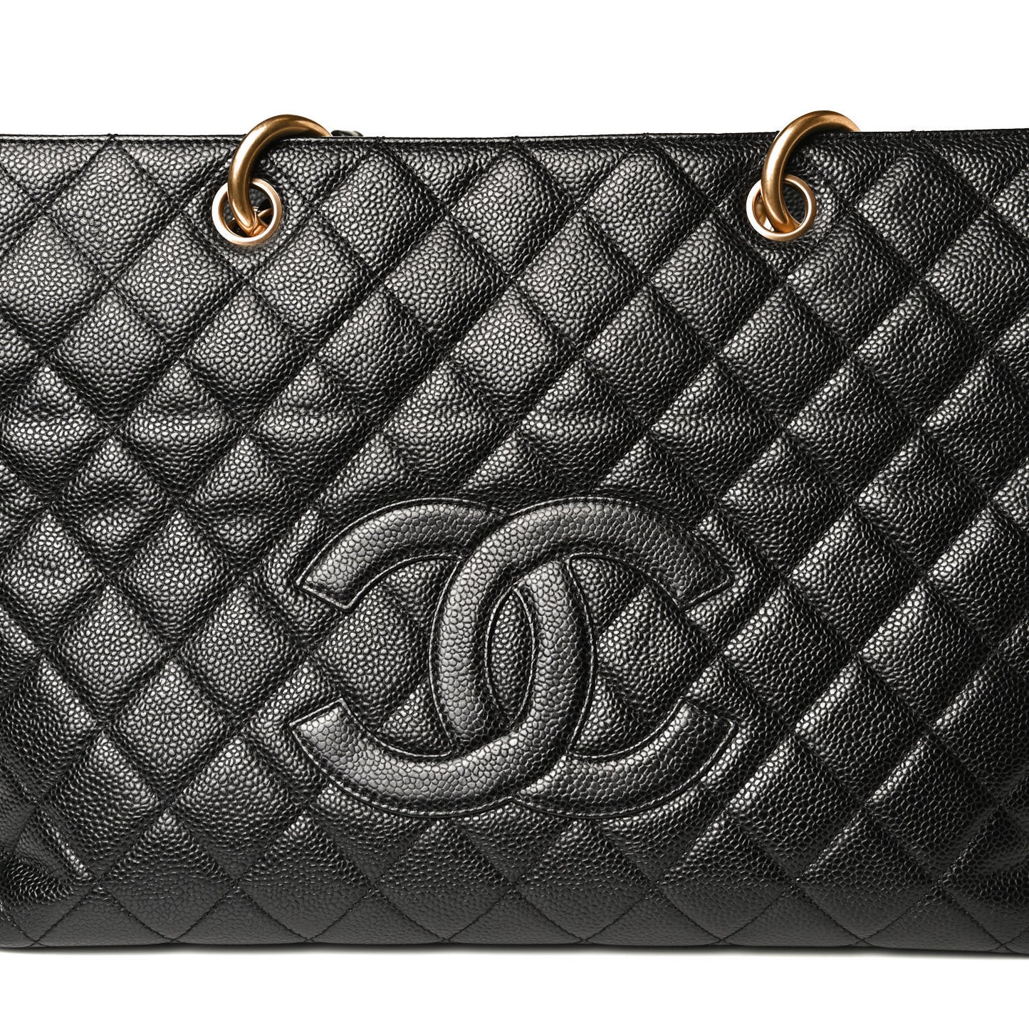 Caviar Quilted Grand Timeless Tote GTT Black