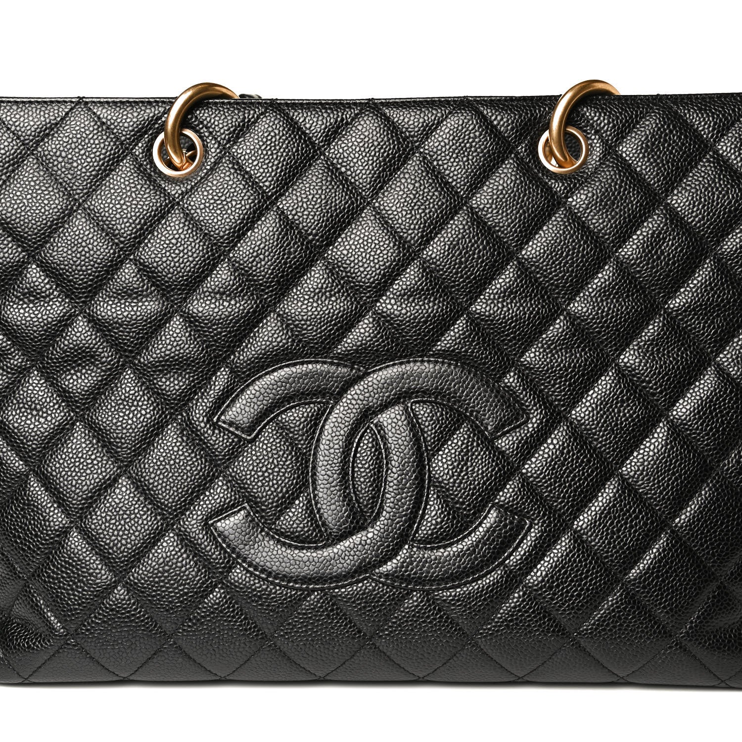 Chanel Caviar Quilted Grand Timeless Tote GTT Black 9 of 18