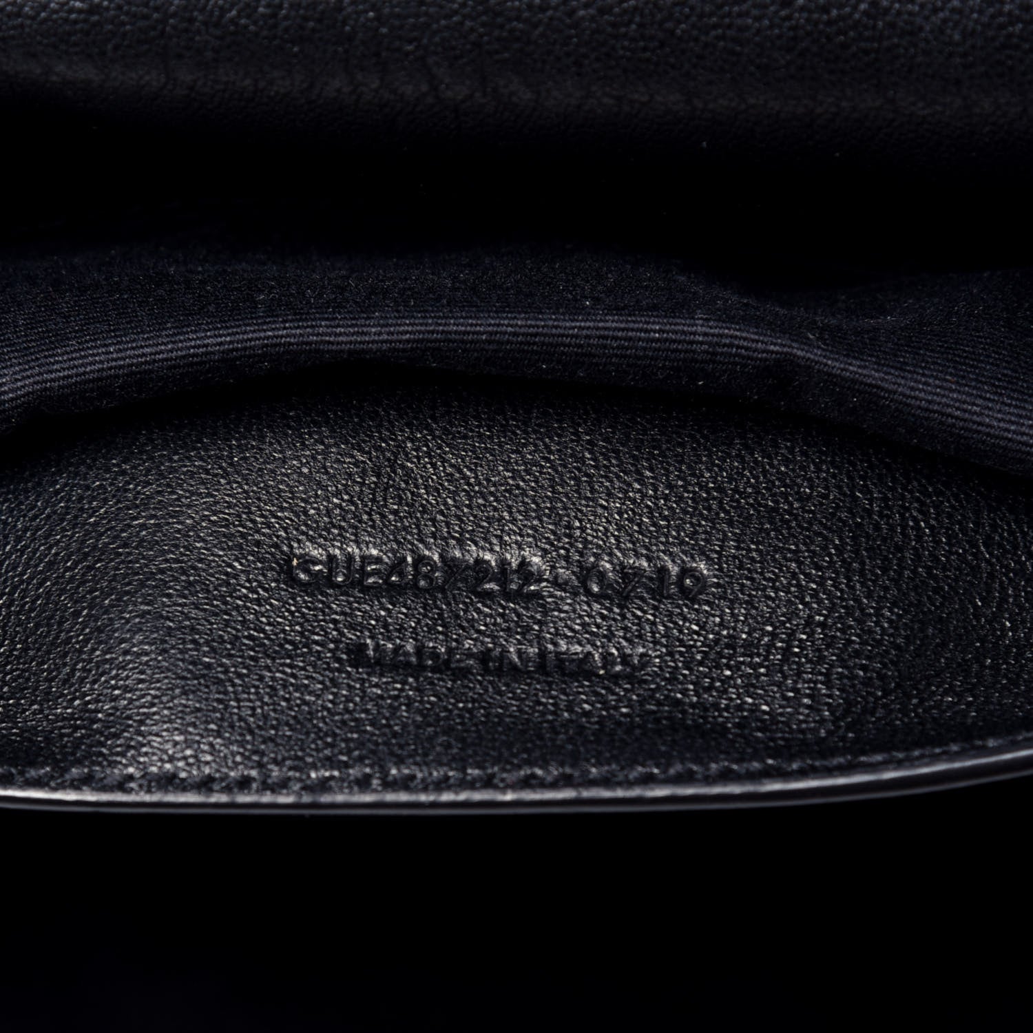 Saint Laurent Sheepskin Matelasse Chevron Monogram Large College Satchel Black 7 of 9