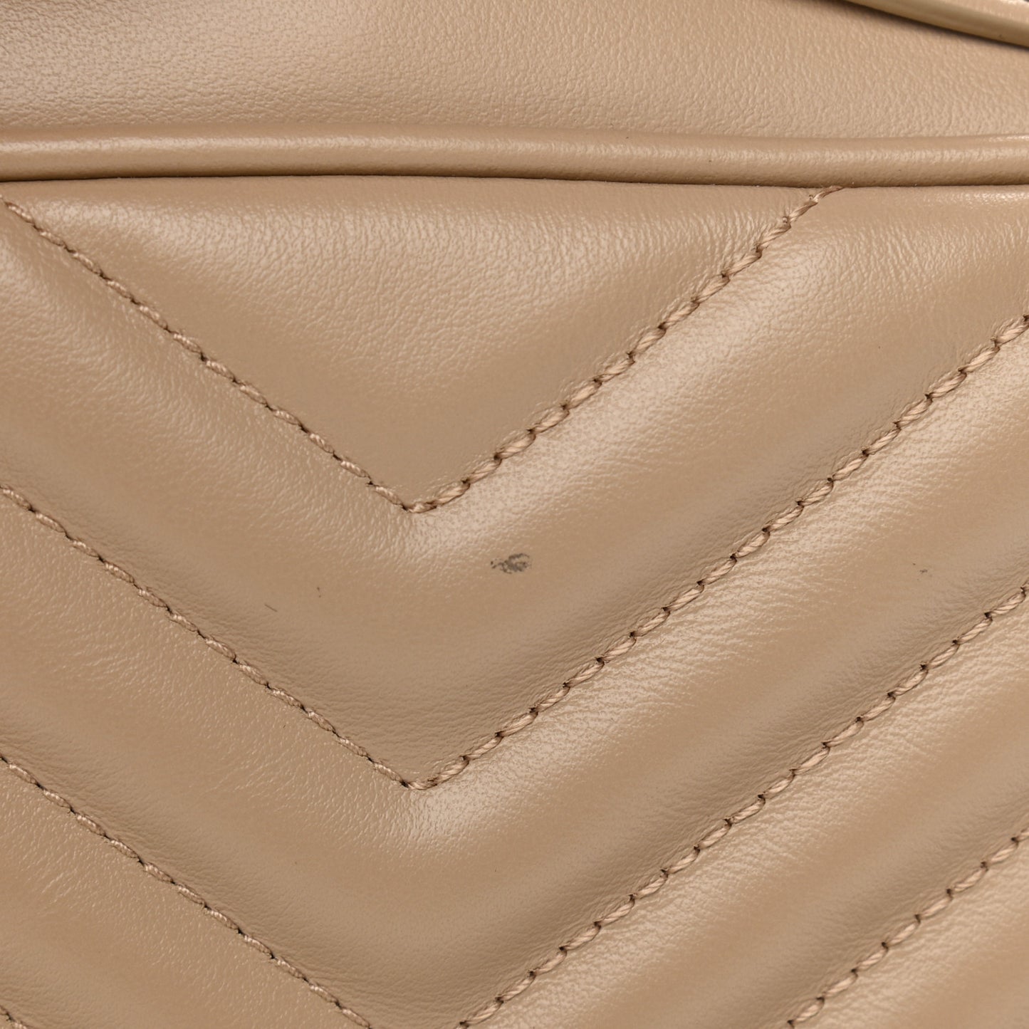 Calfskin Matelasse Monogram Lou Camera Bag Dark Beige