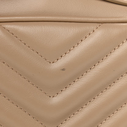 Saint Laurent Calfskin Matelasse Monogram Lou Camera Bag Dark Beige 10 of 10