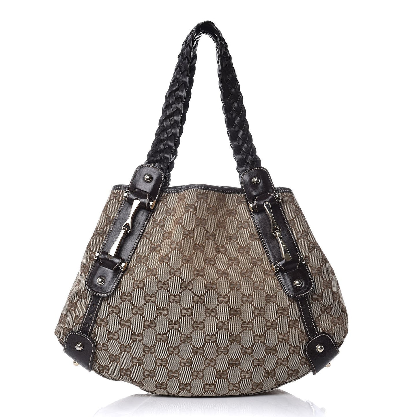 Monogram Small Pelham Shoulder Bag Dark Brown