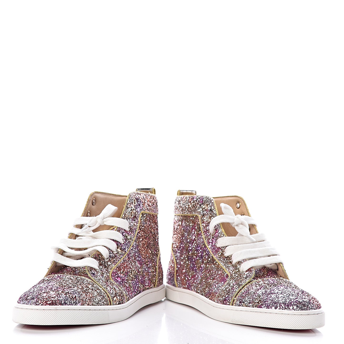 Bip Bip Glitter Womens Disco Ball Flat Sneakers 40 Rosette