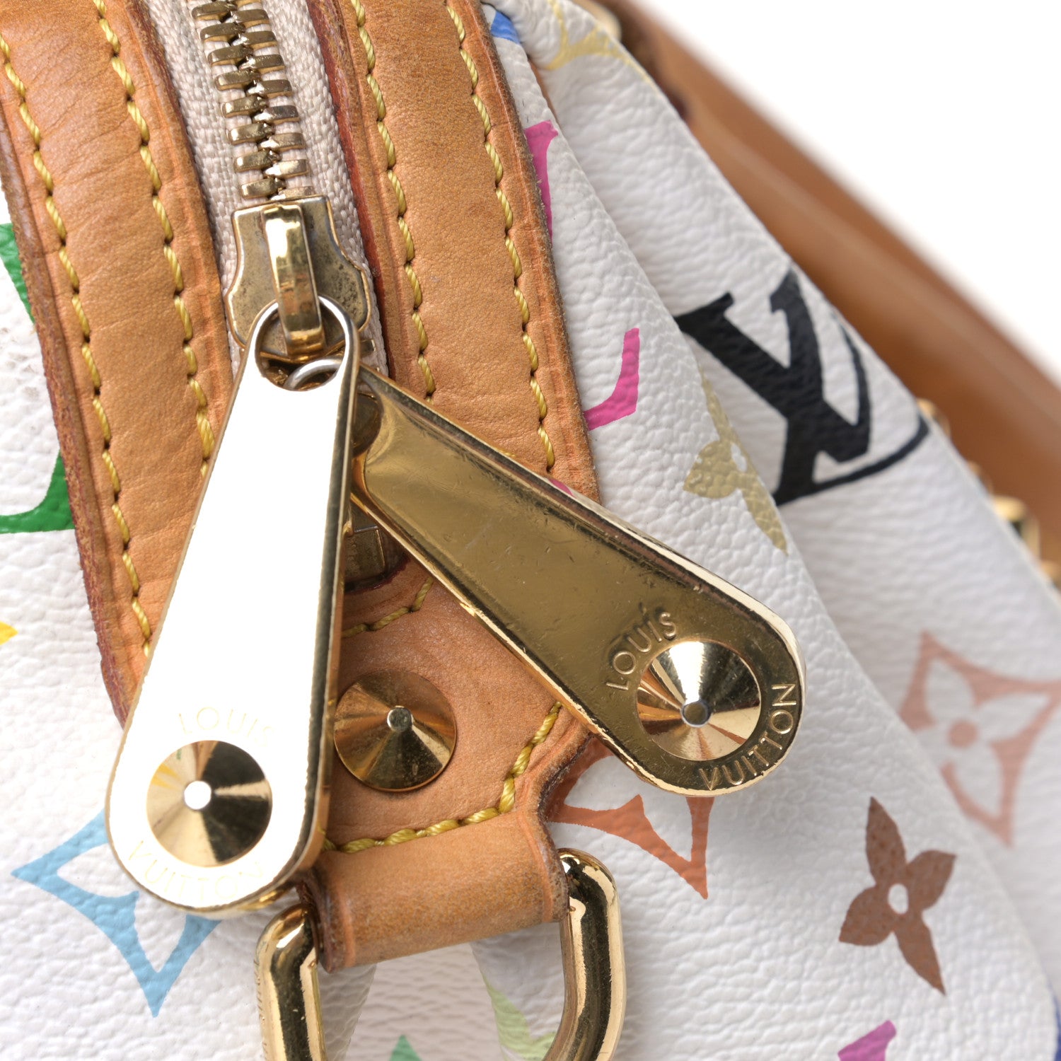 Louis Vuitton Monogram Multicolor Courtney GM White 9 of 11