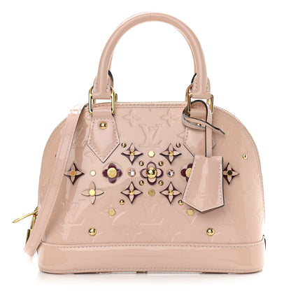 Louis Vuitton Vernis Flowers Alma BB Rose Ballerine 1 of 12