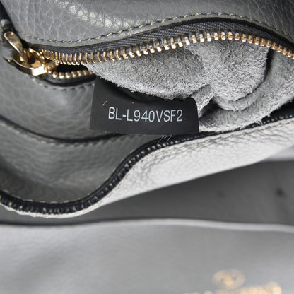 Valentino Garavani Pebbled Calfskin Small Rockstud Flip-Lock Messenger Bag Light Stone 7 of 14