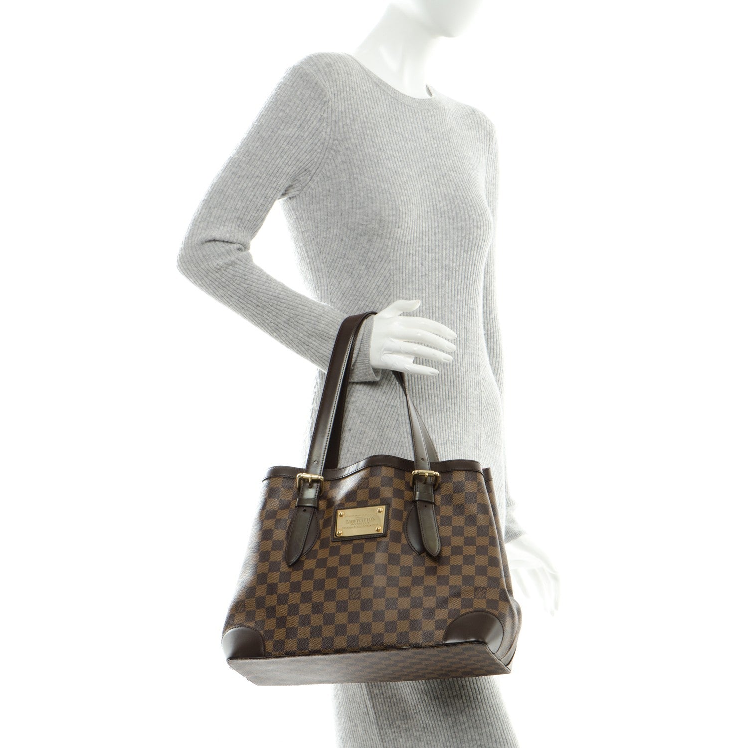 Louis Vuitton Damier Ebene Hampstead MM 2 of 8