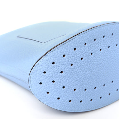 Delvaux Taurillon Mini Pin Daily Surpique Bucket Azure 8 of 9