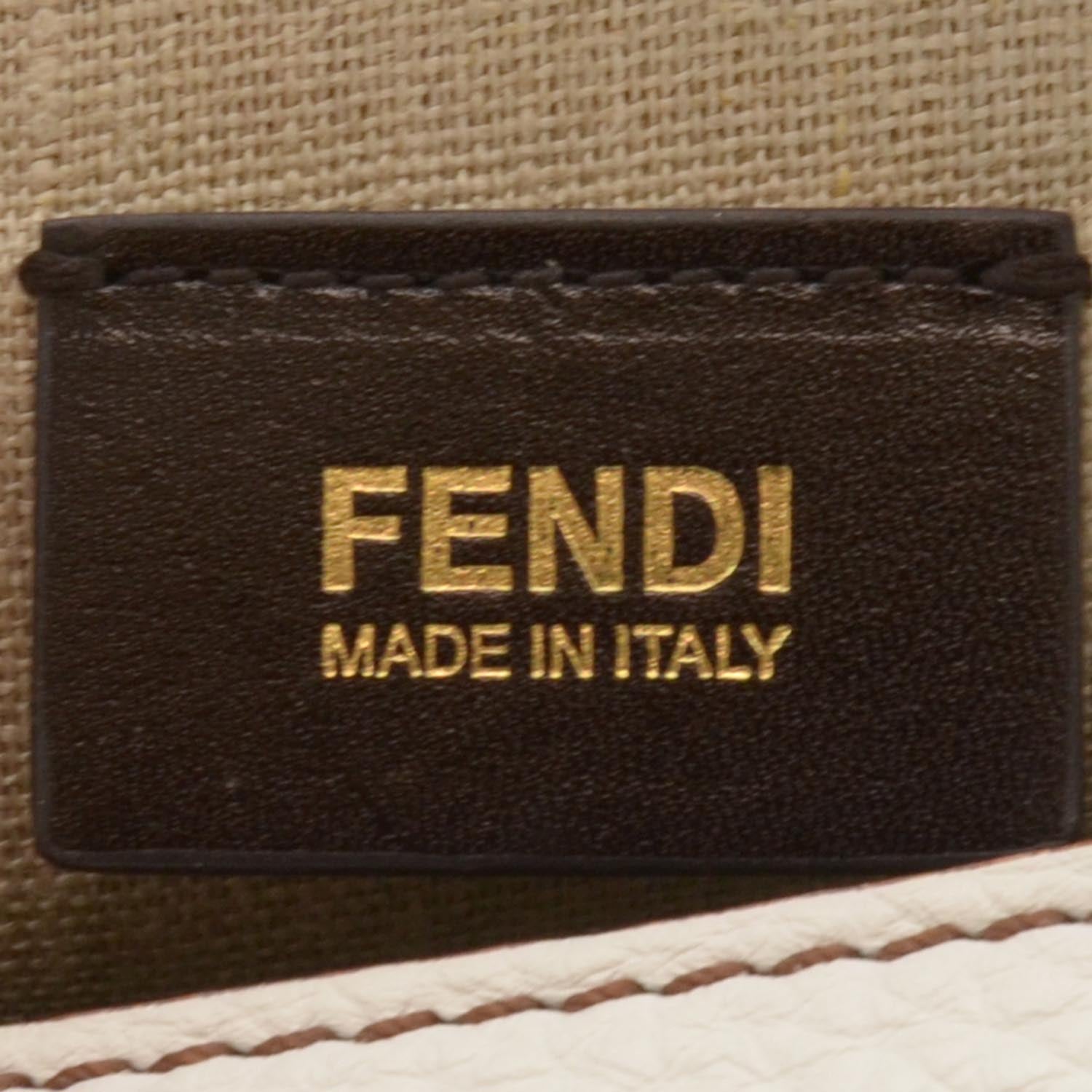 Fendi Cuoio Colorblock Silvana Bag White 5 of 7