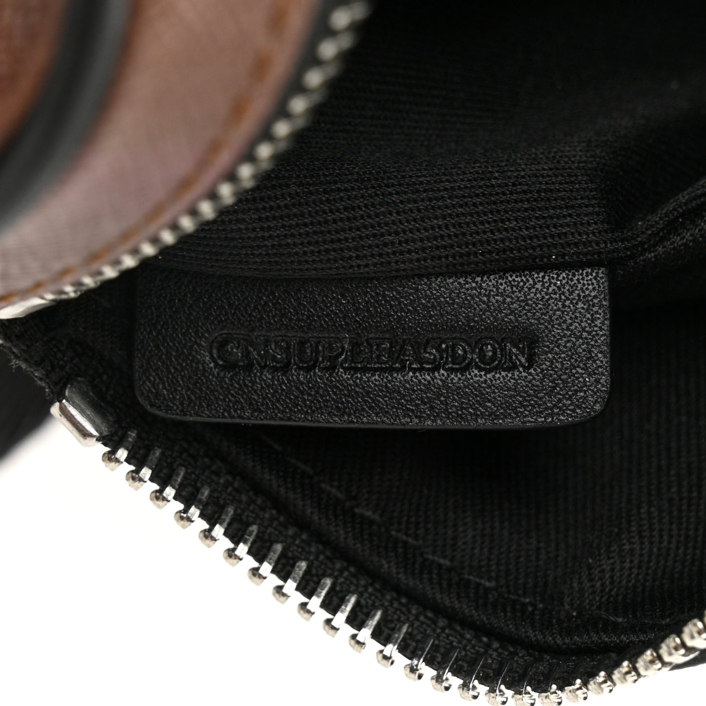 E-canvas Check Cason Bum Bag Dark Birch Brown