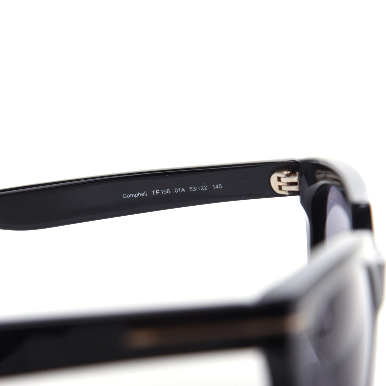 Tom Ford Acetate Campbell Sunglasses TF198 Black 705051 – FASHIONPHILE