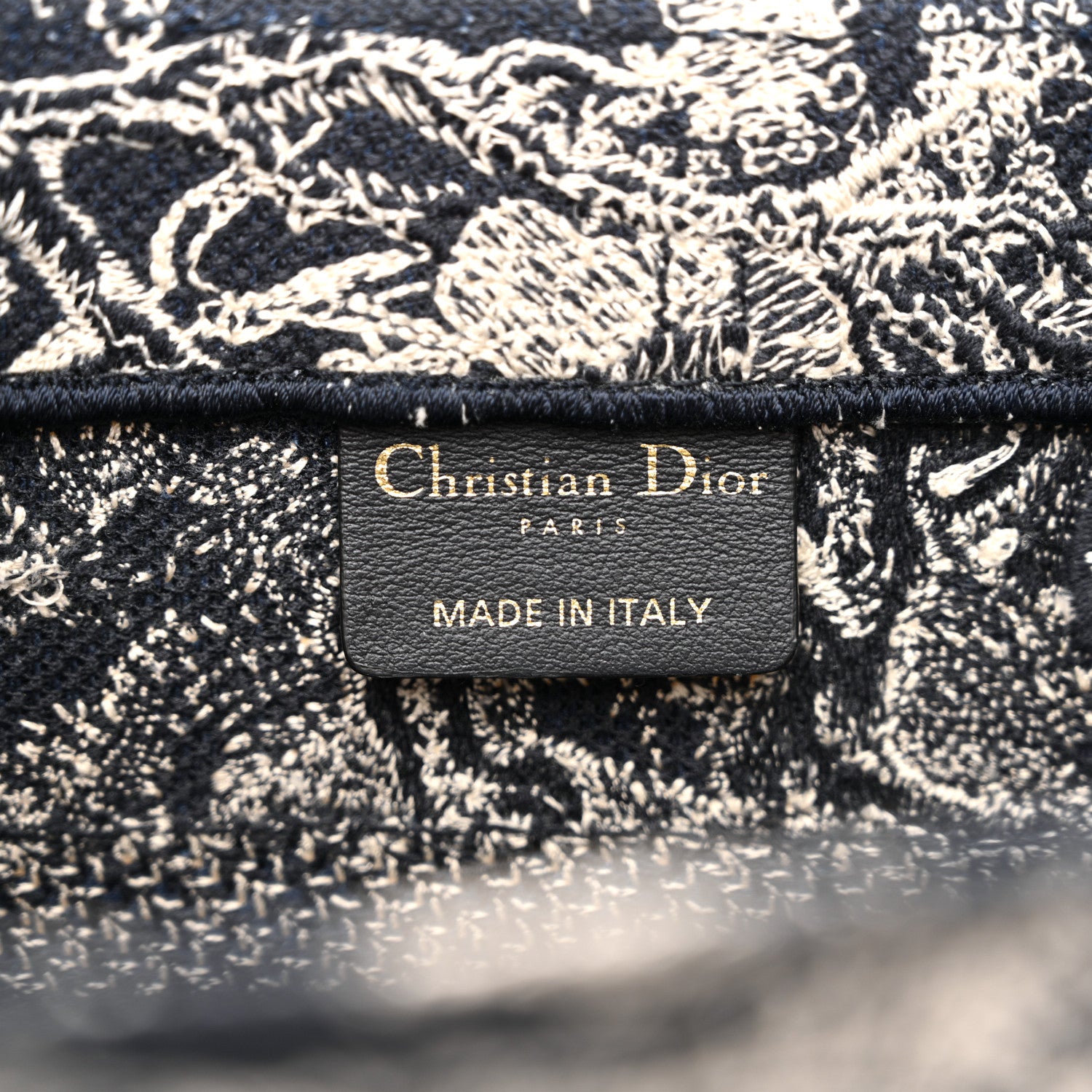Christian Dior Canvas Embroidered Small Dioriviera Toile De Jouy Book Tote Blue 6 of 11