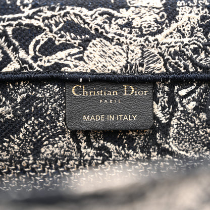Christian Dior Canvas Embroidered Small Dioriviera Toile De Jouy Book Tote Blue 6 of 11