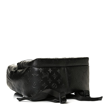 Louis Vuitton Calfskin Monogram Shadow Sprinter Backpack Black 3 of 7