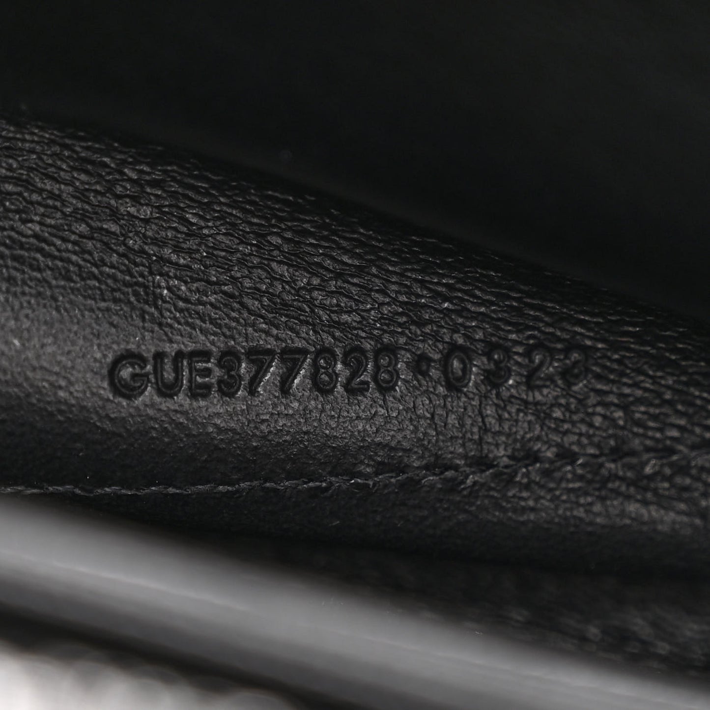 Grain De Poudre Matelasse Chevron Monogram Chain Wallet Black