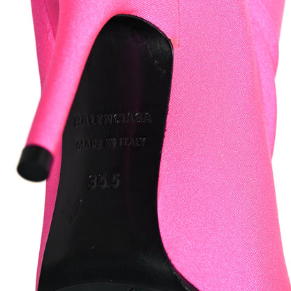Balenciaga Jersey Crepe Round Toe Knife Booties 35.5 Dark Pink 6 of 9