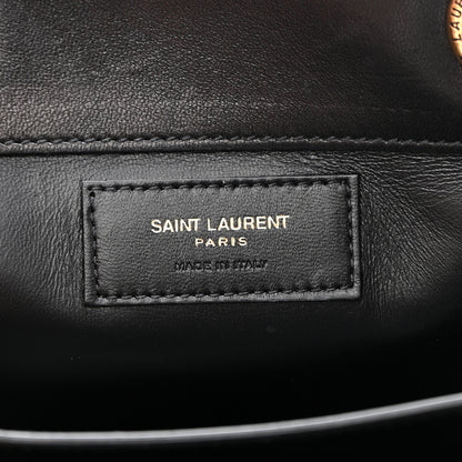 Saint Laurent Lambskin Quilted Le Maillon Square Crossbody Bag Black 7 of 10