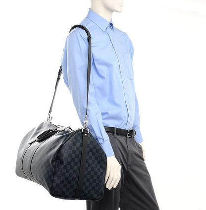 Louis Vuitton Damier Cobalt Keepall Bandouliere 55 2 of 7