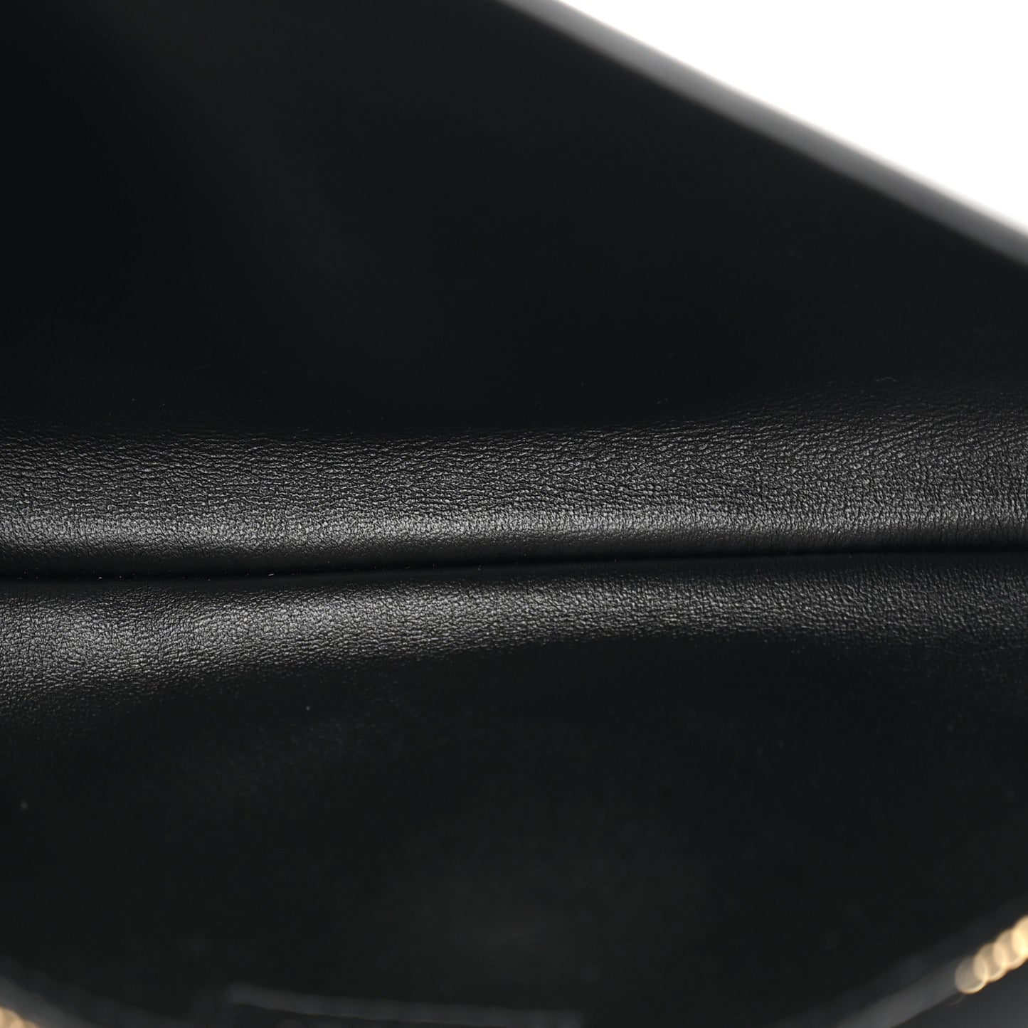 Roxy Calfskin Blondie Chain Shoulder Flap Bag Black