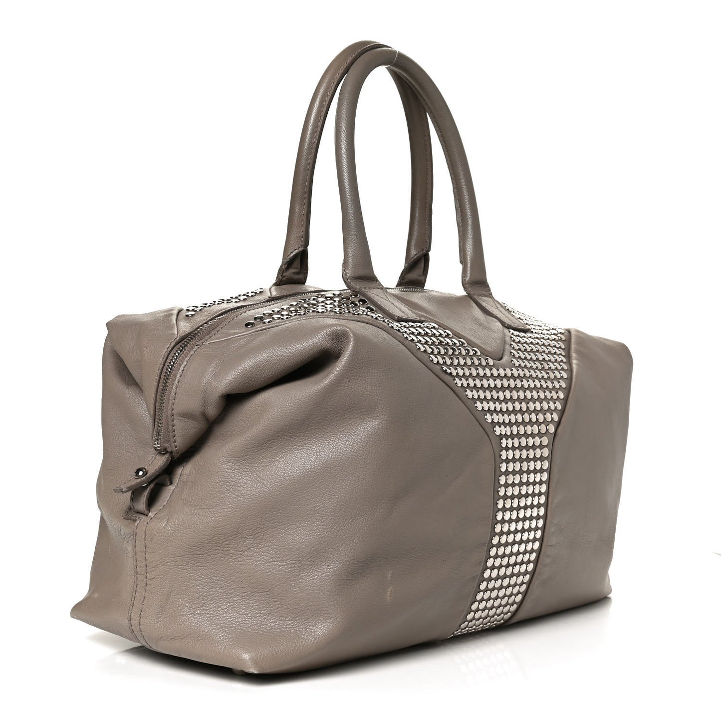 Calfskin Studded Easy Sac Taupe