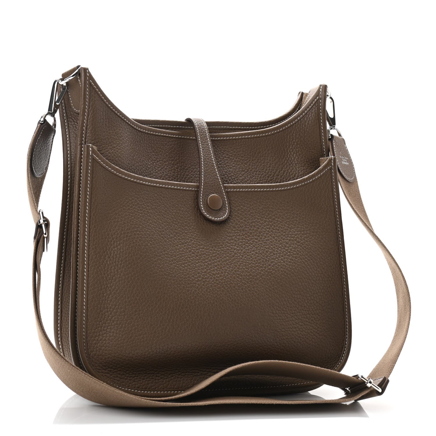 Hermes Taurillon Clemence Evelyne III PM Etoupe 3 of 11