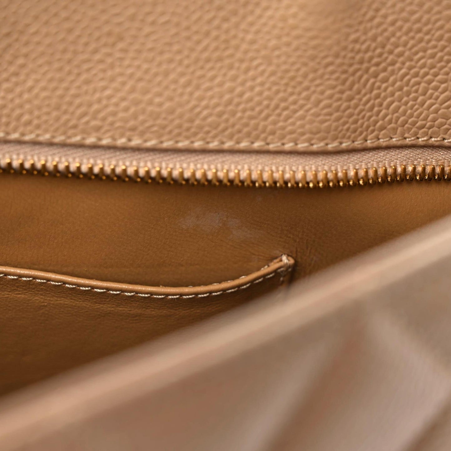Caviar Quilted Medallion Tote Beige