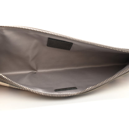 Burberry Metallic Patent Calfskin House Check Sliced Ashcombe Clutch 5 of 9