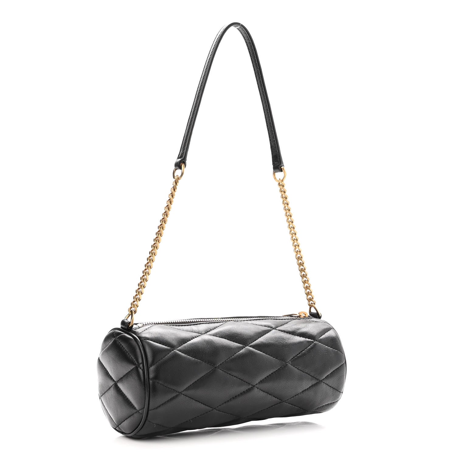 Saint Laurent Lambskin Monogram Mini Sade Tube Bag Black 3 of 10