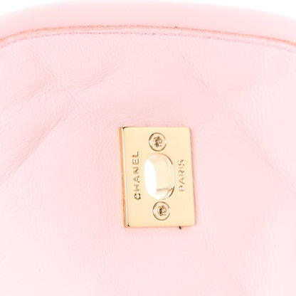 Chanel Lambskin Quilted Turnlock Flat Mules 38.5 Light Pink 5 of 10