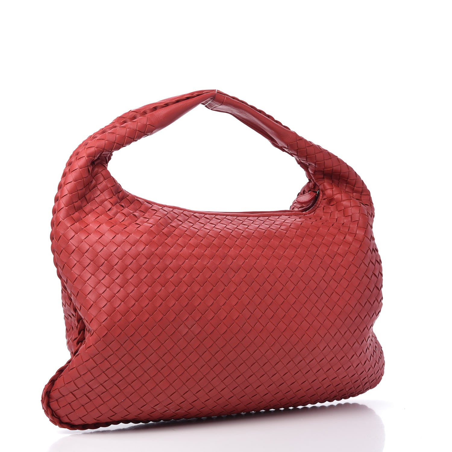 Bottega Veneta Nappa Intrecciato Large Veneta Hobo Red 3 of 10