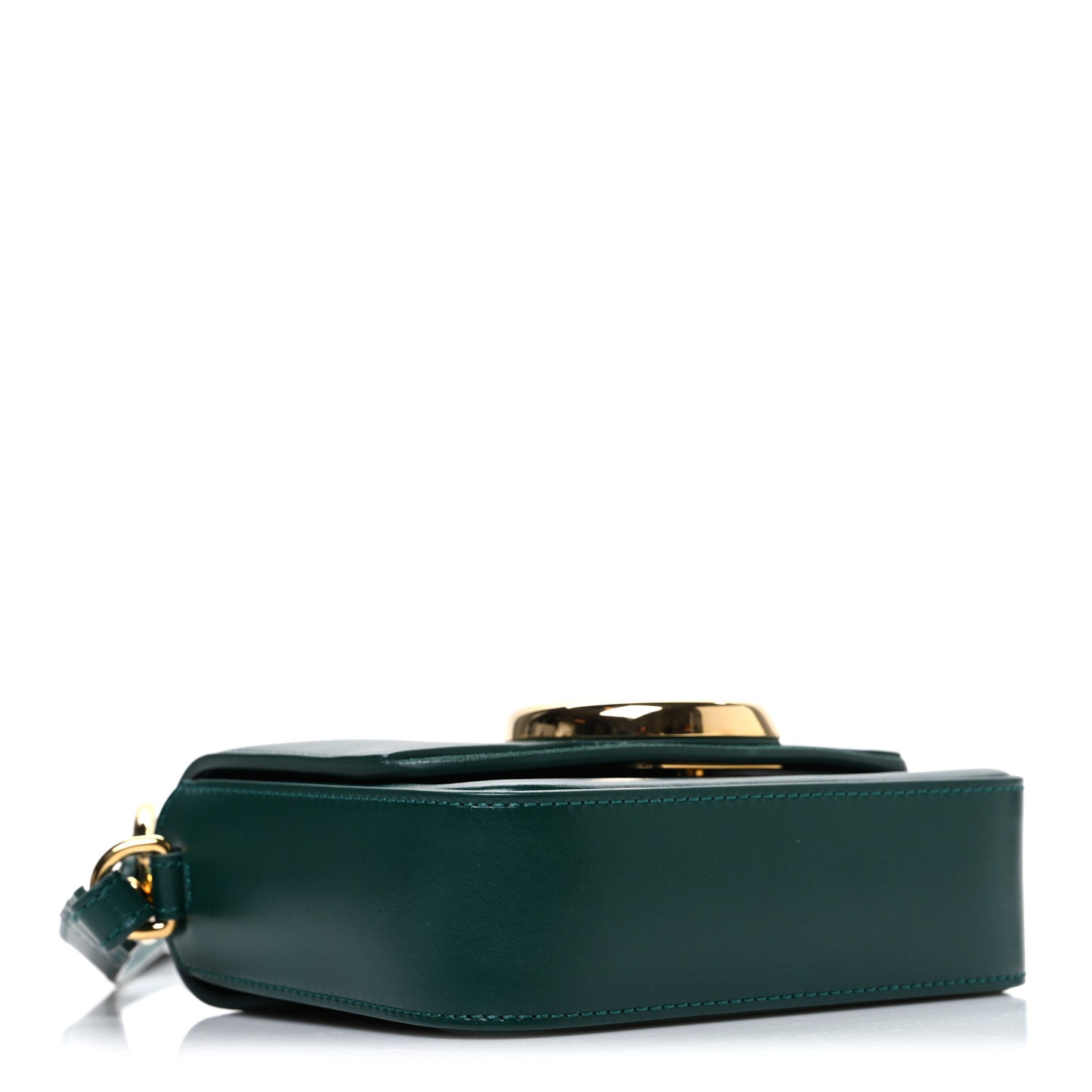 Chloe Shiny Calfskin Suede Mini C Double Carry Green 4 of 10