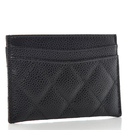 Chanel Caviar Quilted Card Holder Black 3 of 8