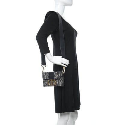 Christian Dior Oblique 30 Montaigne Box Bag Blue 2 of 9