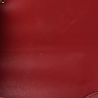 Gucci Calfskin Small Sylvie Shoulder Bag Hibiscus Red 9 of 10