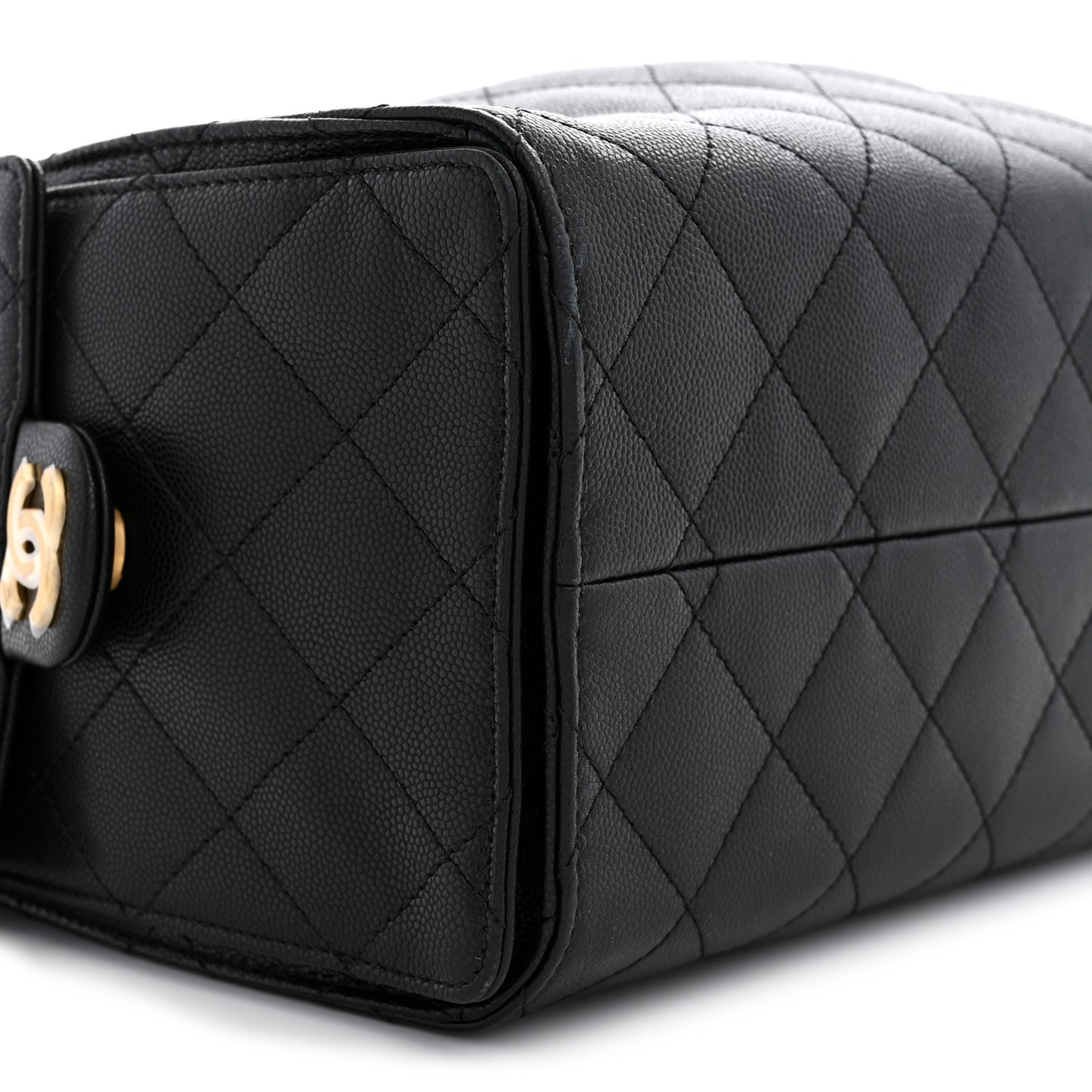 Caviar Quilted Small Chanel 25 Handbag Black