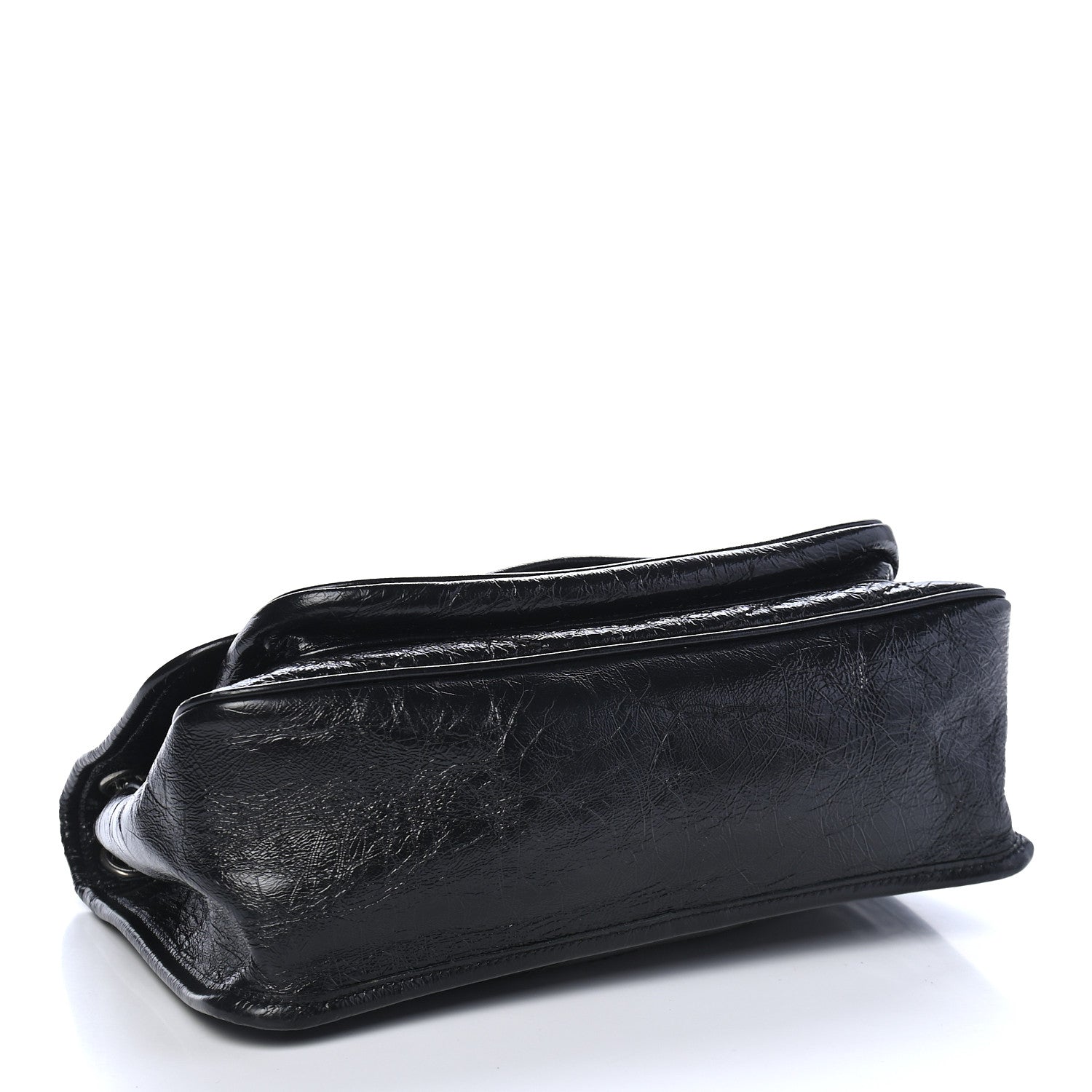 Saint Laurent Crinkled Calfskin Matelasse Monogram Medium Niki Chain Satchel Black 4 of 8