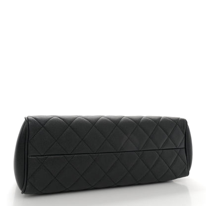 Chanel Caviar Quilted In Out Flap Shopping Tote Black 5 of 13
