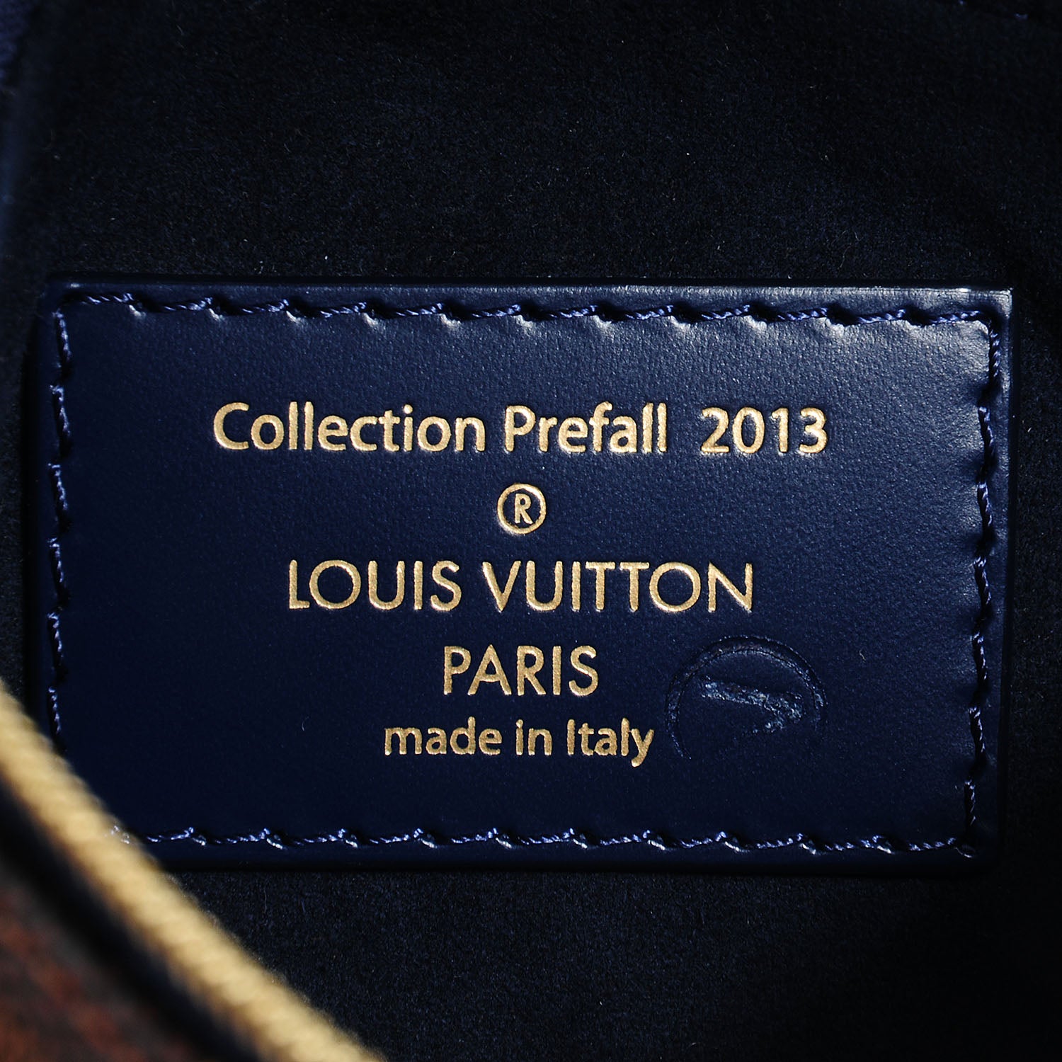 Louis Vuitton Damier Paillettes Mini Pochette Accessories Blue 7 of 8