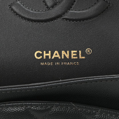 Chanel Caviar Quilted Medium Double Flap Dark Grey 5 of 11