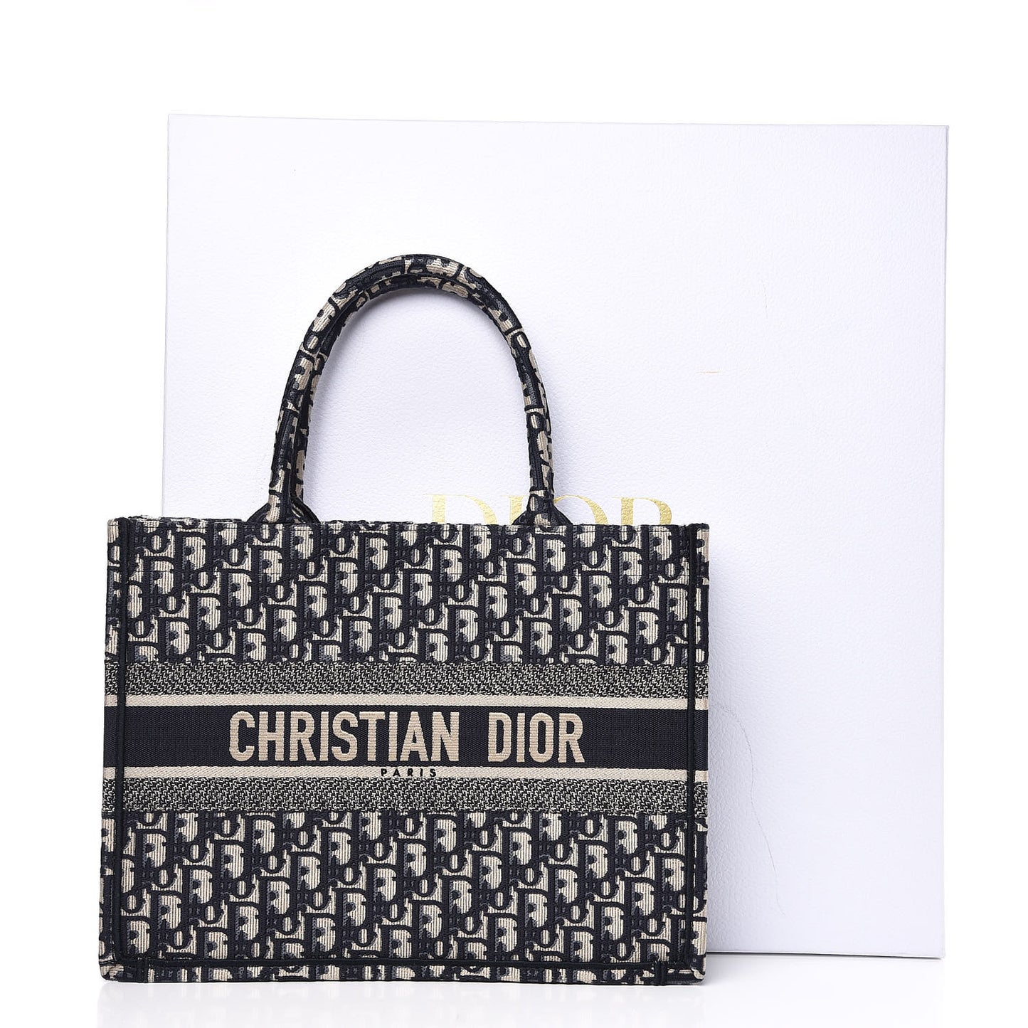 Oblique Medium Book Tote Blue Multicolor