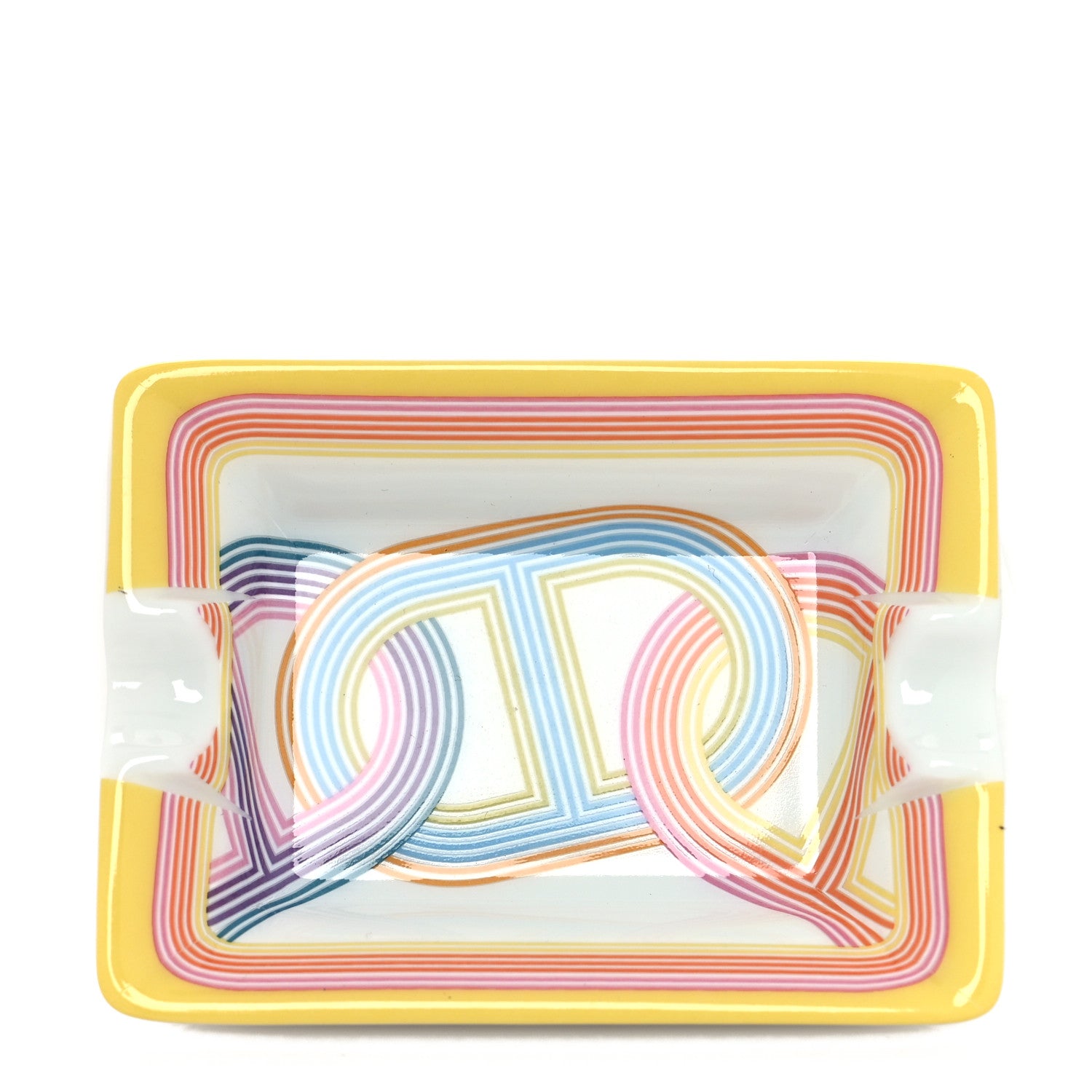 Hermes Porcelain Circuit 24 Faubourg Mini Ashtray 1 of 4