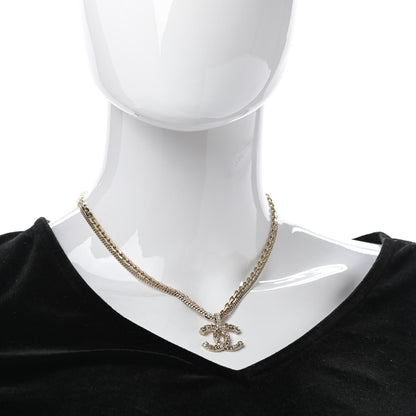 Chanel Crystal CC Multi Strand Chain Necklace Gold 2 of 6