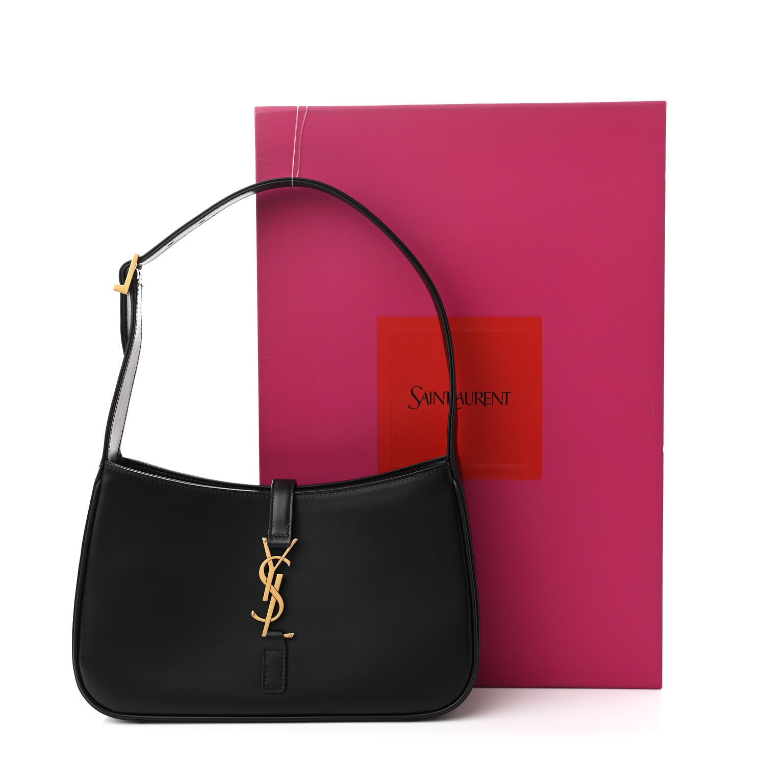 Saint Laurent Smooth Calfskin Le 5 A 7 Hobo Black 11 of 11