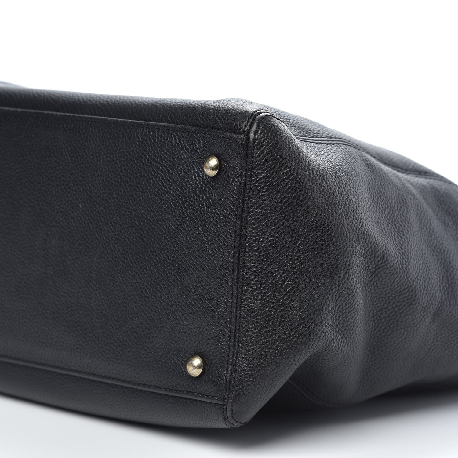Chanel Calfskin Tall Cerf Tote Black 9 of 9