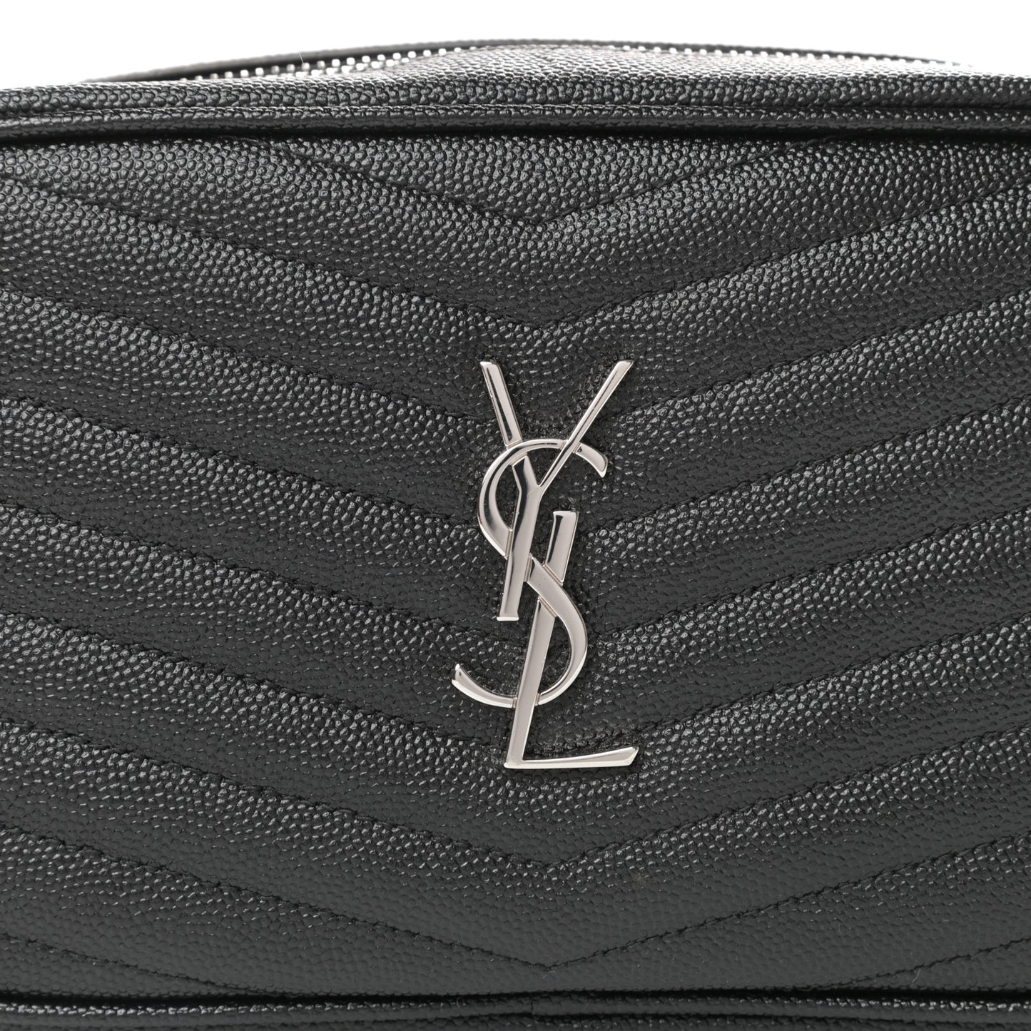 Grain De Poudre Matelasse Monogram Mini Lou Camera Bag Black