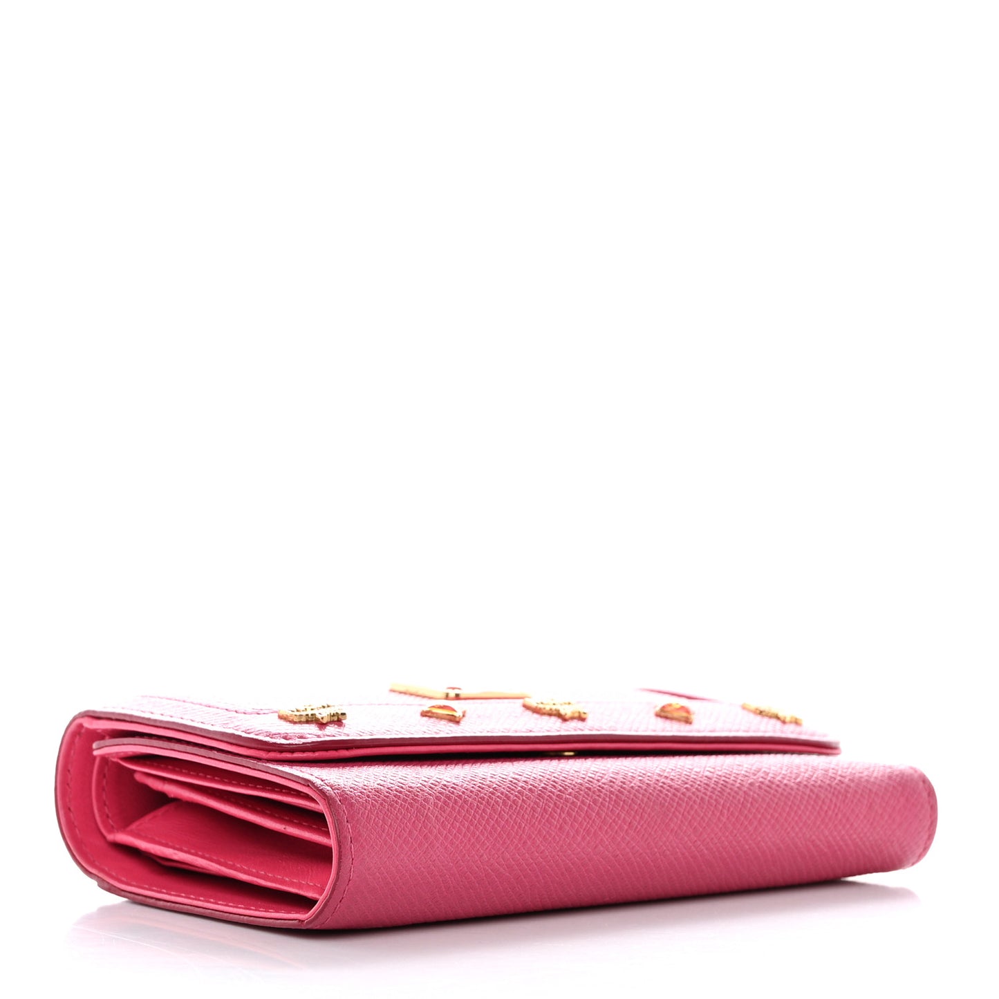 Visetos Studded Compact Wallet Pink
