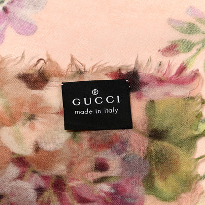 Gucci Modal Silk Blooms Scarf Pink 2 of 4